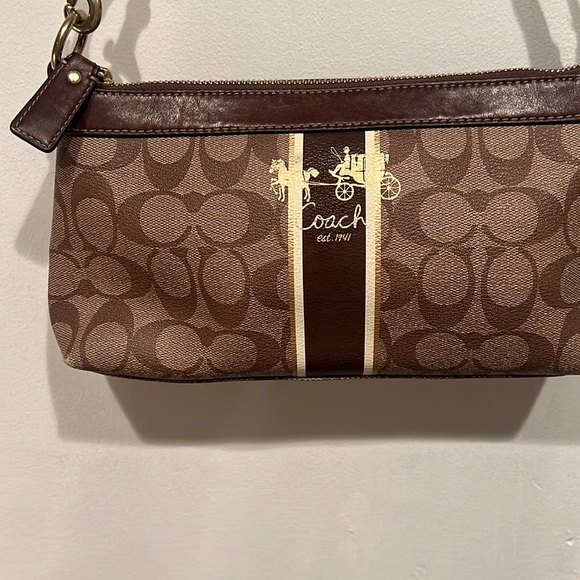 COACH STRIPE SIGNATURE STRIPE DEMI shoulder bag - Picture 2 of 5